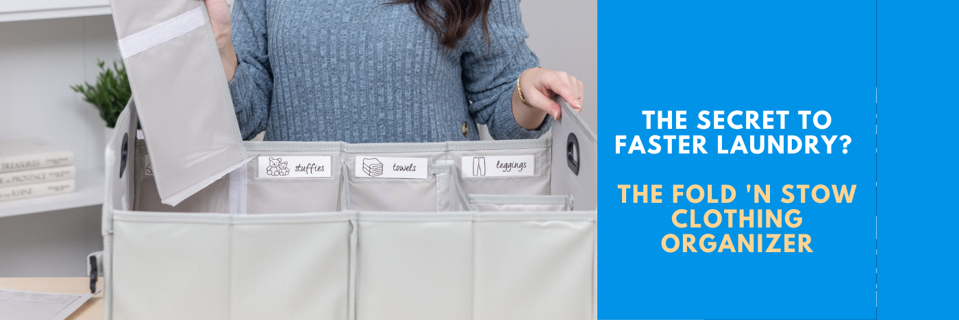 The Secret to Faster Laundry? The Fold 'N Stow Clothing Organizer